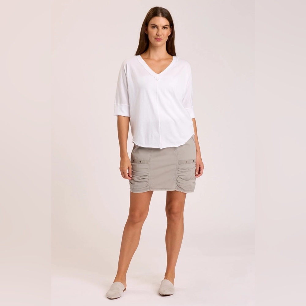 XCVI WEARABLES Leland Mini Skirt, Gray